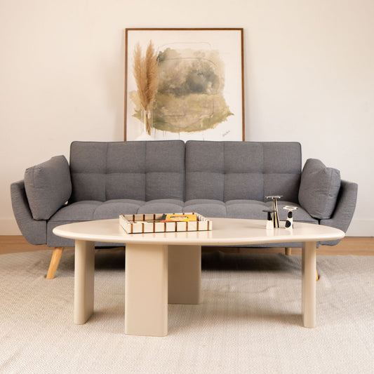 Sofá Cama 3 Cuerpos Buher Gris