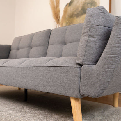 Sofá Cama 3 Cuerpos Buher Gris