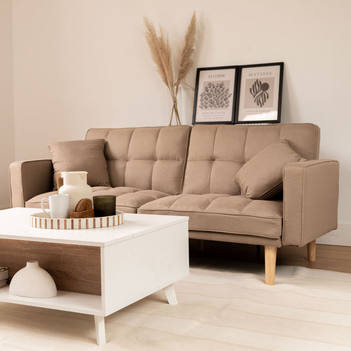 Sofá Cama 2 Cuerpos Fiano Beige