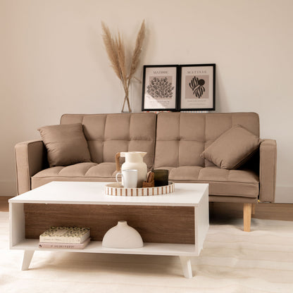 Sofá Cama 2 Cuerpos Fiano Beige