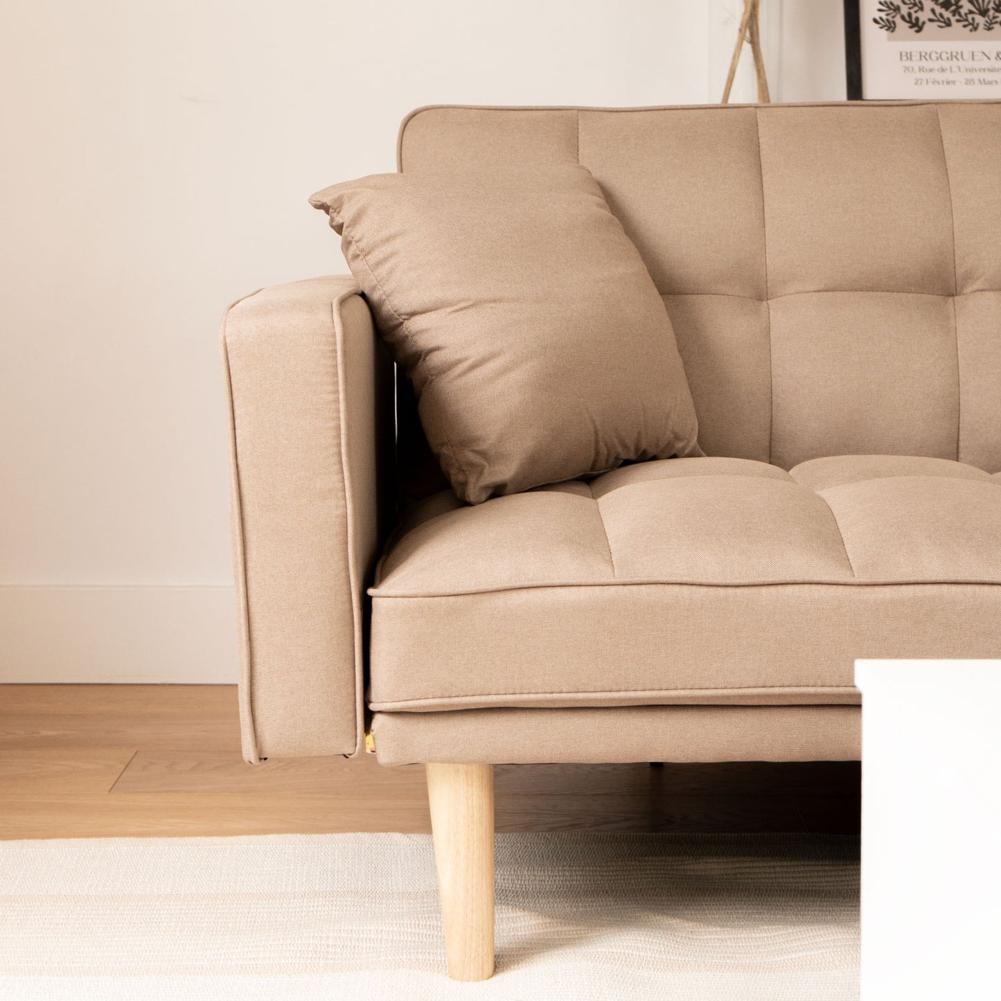 Sofá Cama 2 Cuerpos Fiano Beige