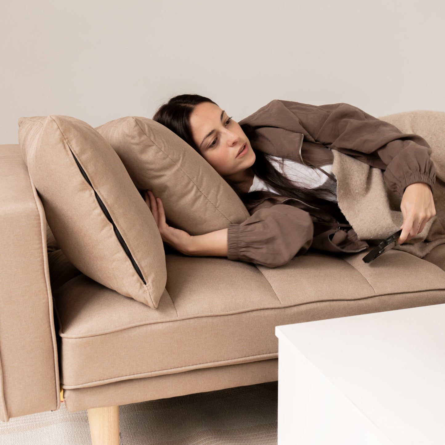 Sofá Cama 2 Cuerpos Fiano Beige