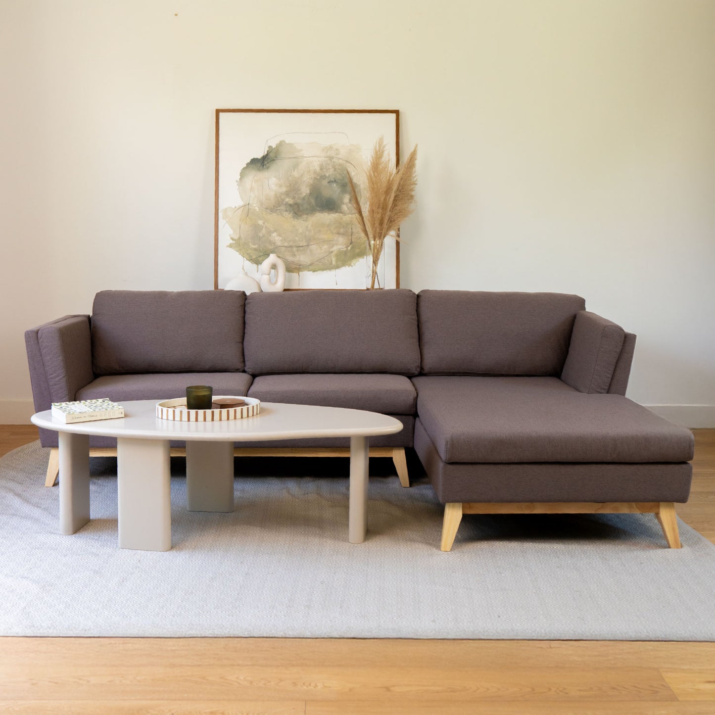 Sillón 3 Cuerpos en L Albano Marrón