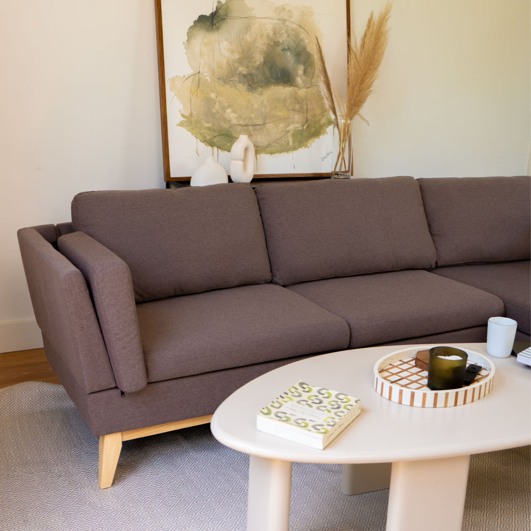 Sillón 3 Cuerpos en L Albano Marrón