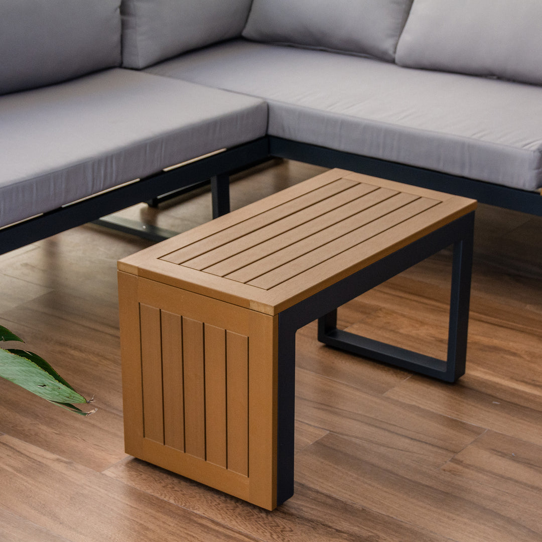 Set Exterior de Sillón en L + Mesa Saigon