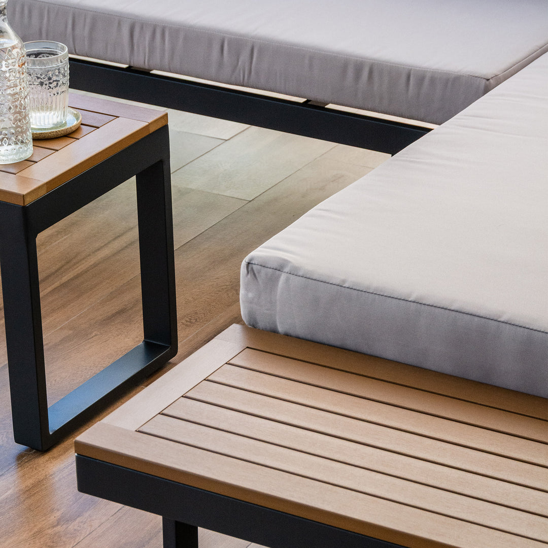 Set Exterior de Sillón en L + Mesa Saigon