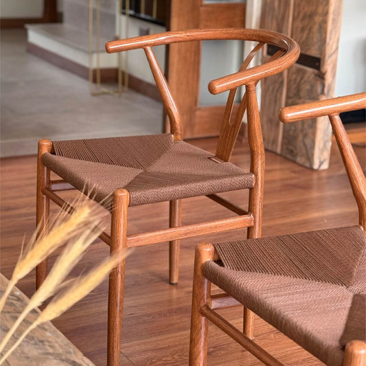 Set x2 Sillas de Comedor Makati Estilo Wishbone