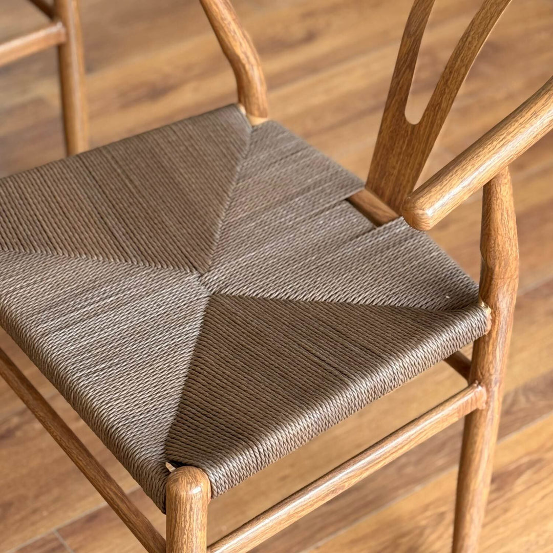 Set x2 Sillas de Comedor Makati Estilo Wishbone