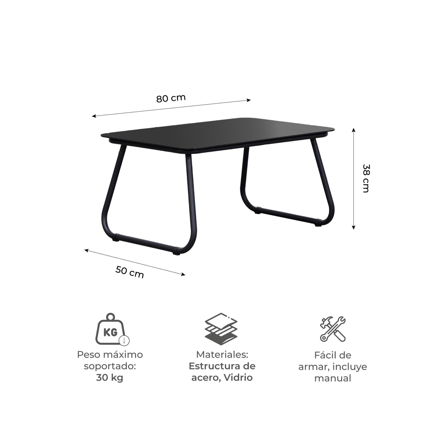Set Exterior de Sillón Sillas y Mesa Ruko