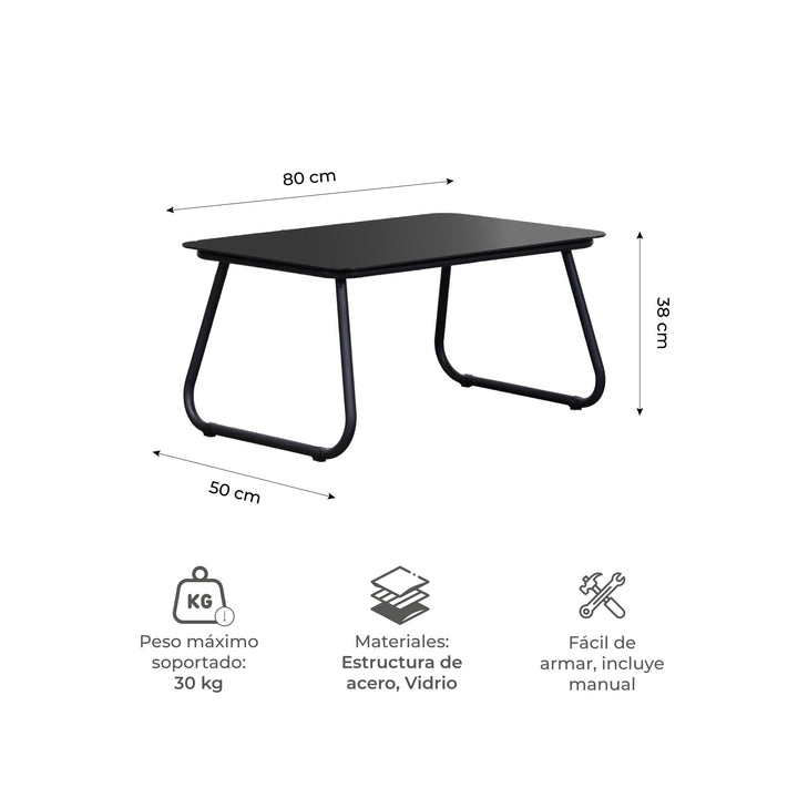 Set Exterior de Sillón Sillas y Mesa Ruko