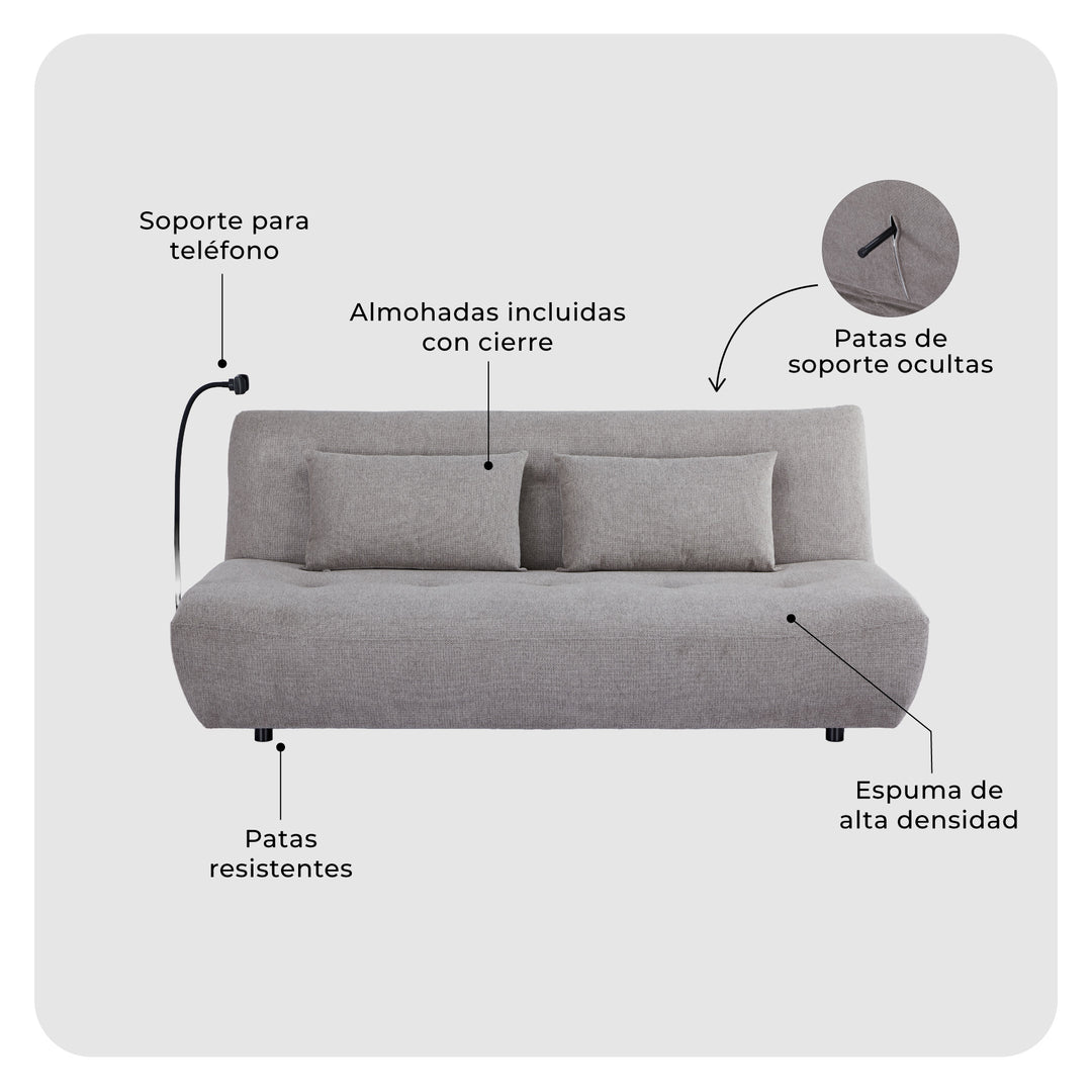 Sofá Cama 3 Cuerpos Milano