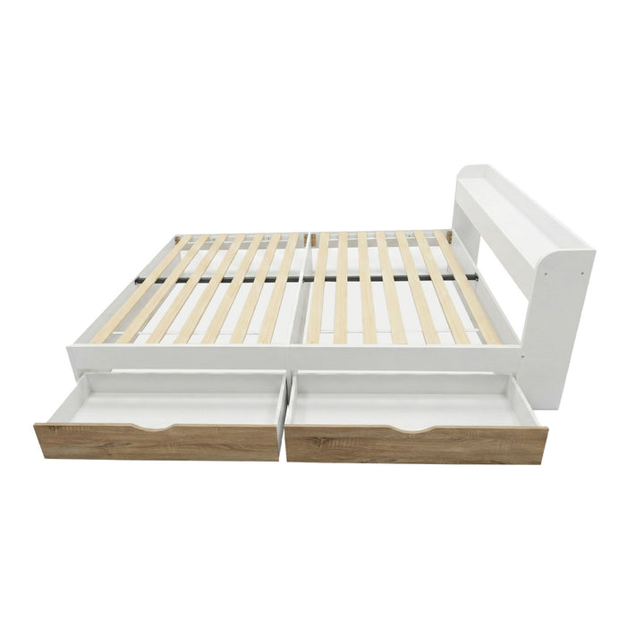 Cama Queen Nórdica con Cajones