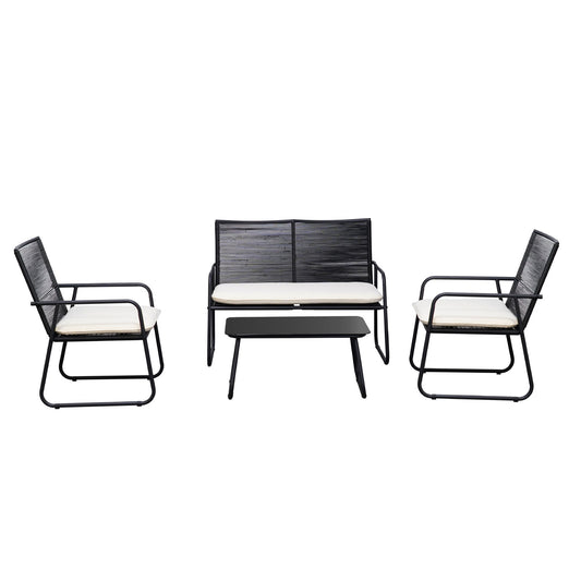 Set Exterior de Sillón Sillas y Mesa Ruko