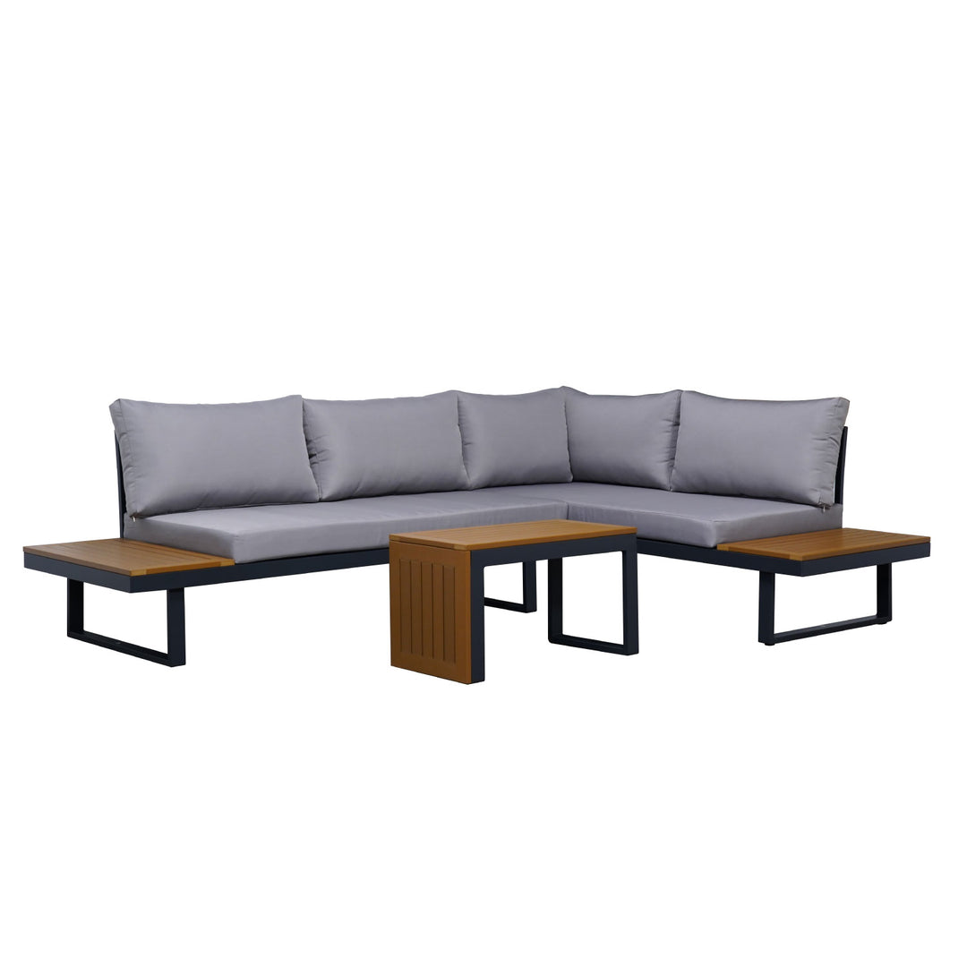 Set Exterior de Sillón en L + Mesa Saigon