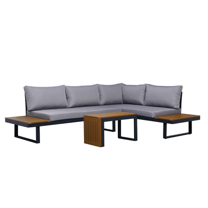 Set Exterior de Sillón en L + Mesa Saigon