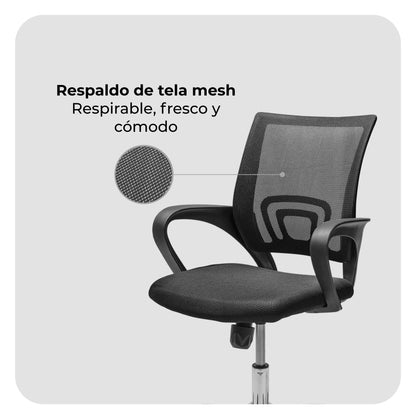 Silla de Escritorio Ergonómica Mesh+