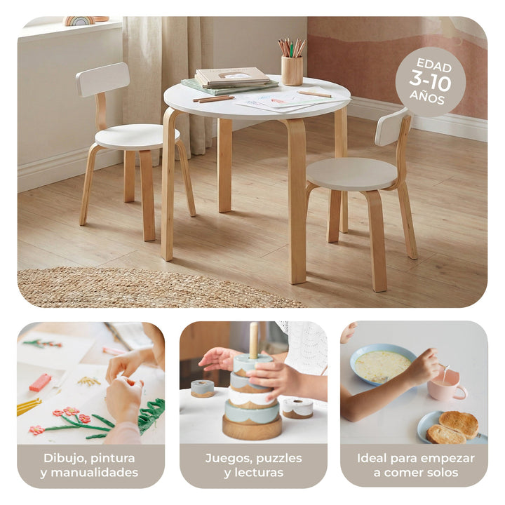 Juego de Mesa y Sillas para Niños Sitte