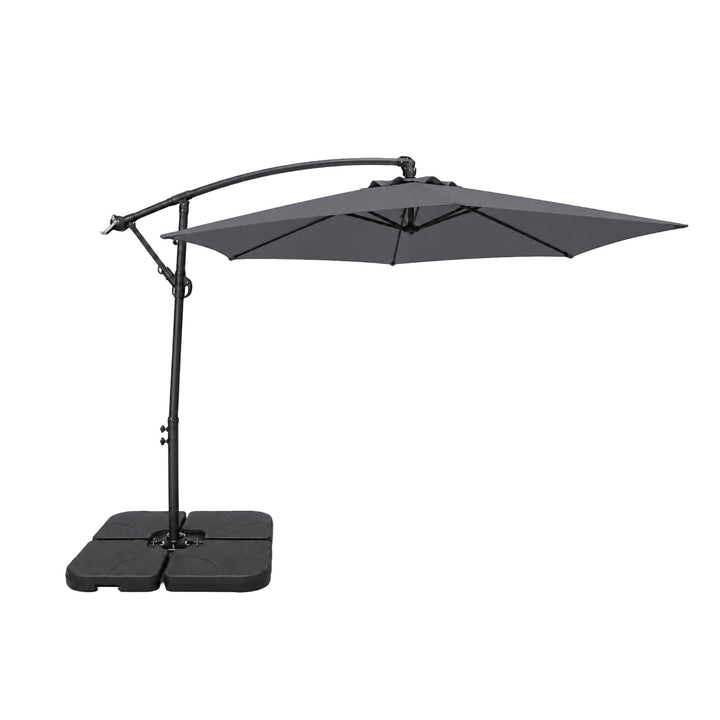 Sombrilla Lateral con Base Solaris Gris