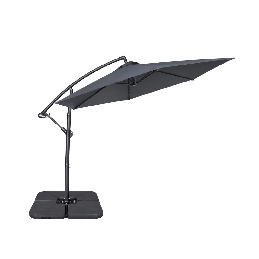 Sombrilla Lateral con Base Solaris Gris