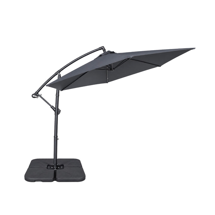 Sombrilla Lateral con Base Solaris Gris