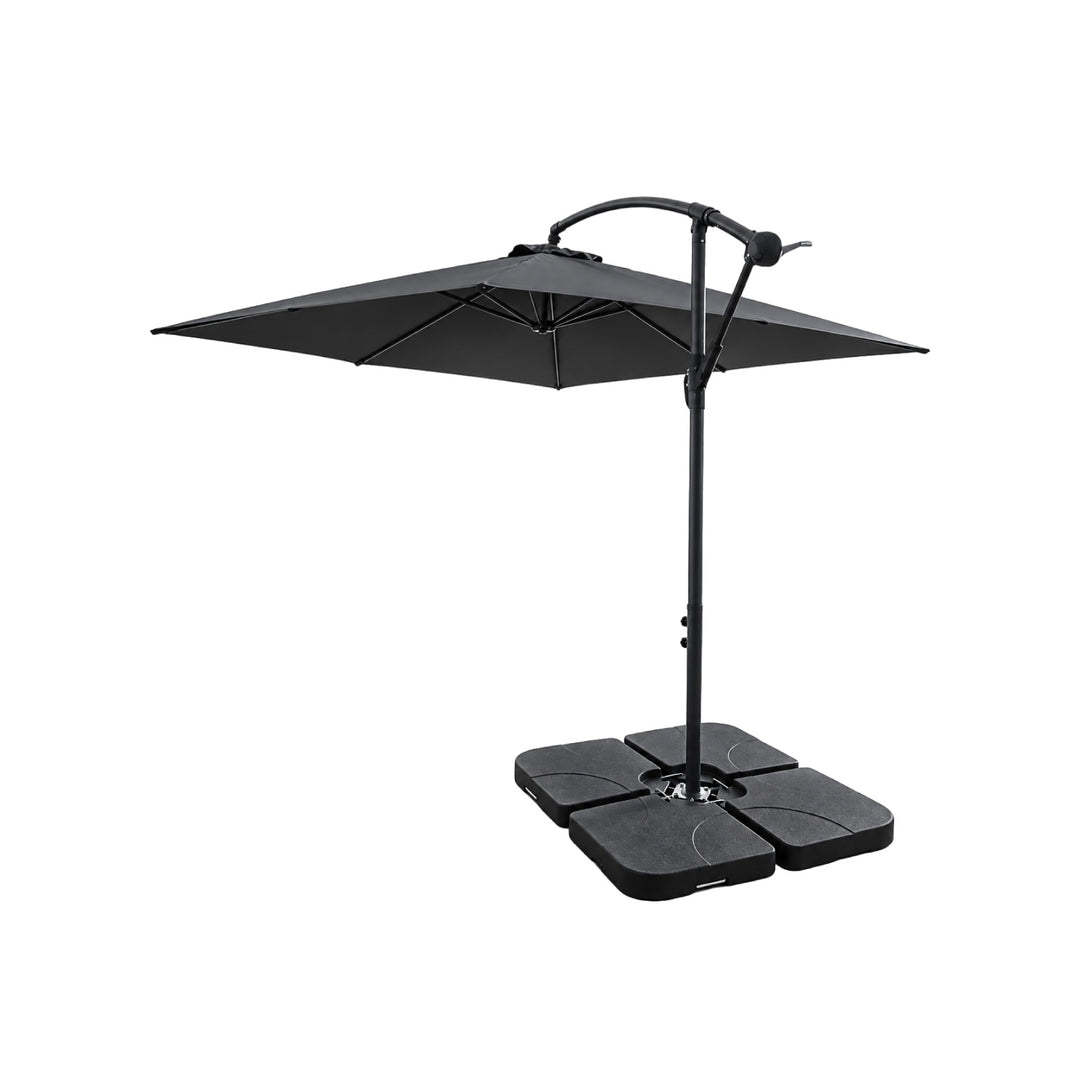 Sombrilla Lateral con Base Solaris Gris