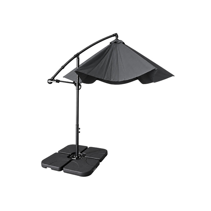 Sombrilla Lateral con Base Solaris Gris
