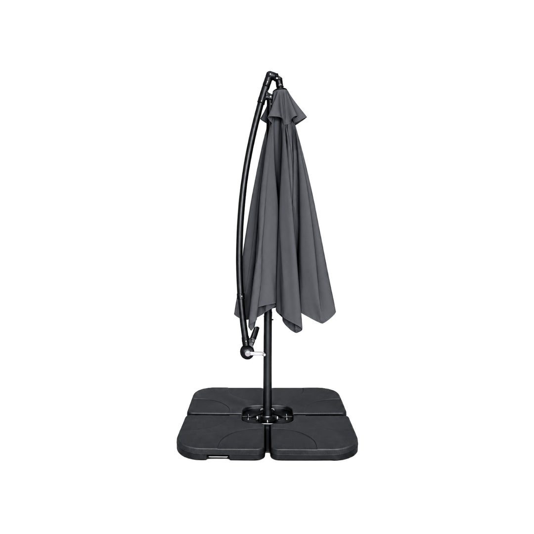Sombrilla Lateral con Base Solaris Gris