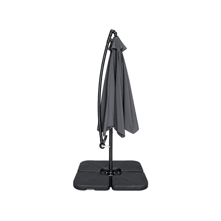 Sombrilla Lateral con Base Solaris Gris