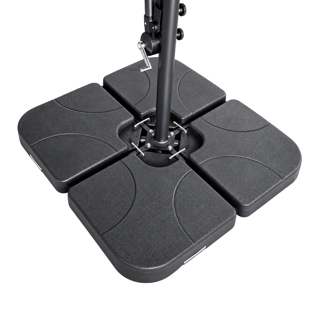 Sombrilla Lateral con Base Solaris Gris