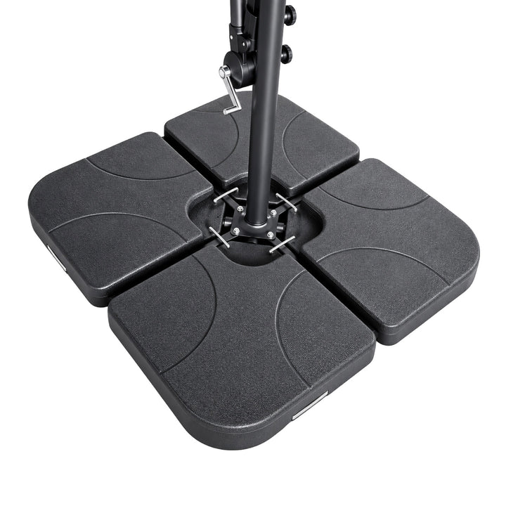 Sombrilla Lateral con Base Solaris Gris