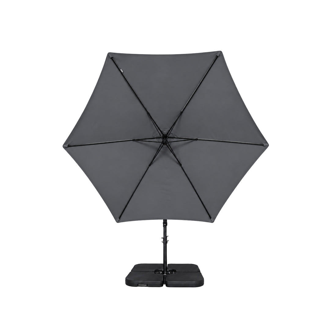 Sombrilla Lateral con Base Solaris Gris