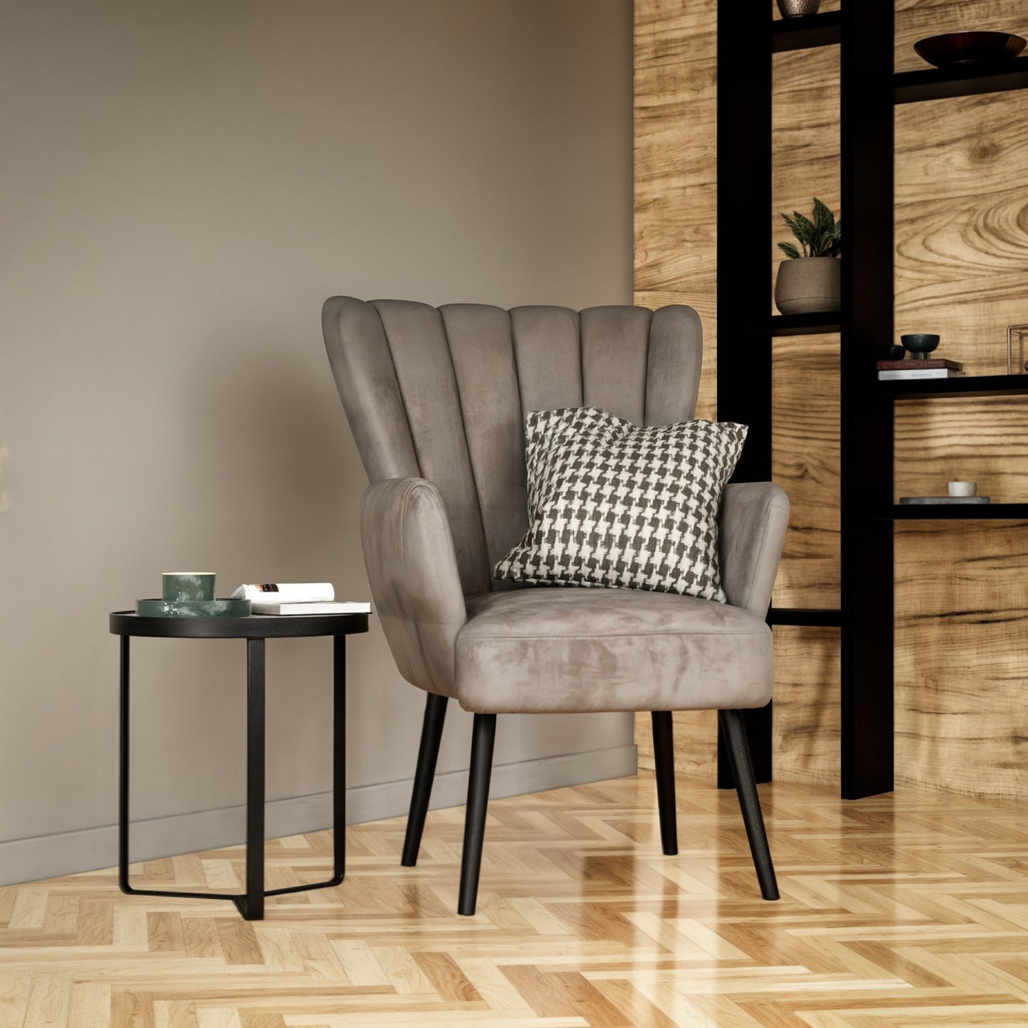 Sillón Individual Azalia Gris