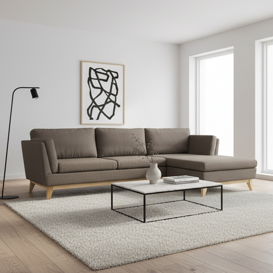 Sillón 3 Cuerpos en L Albano Marrón