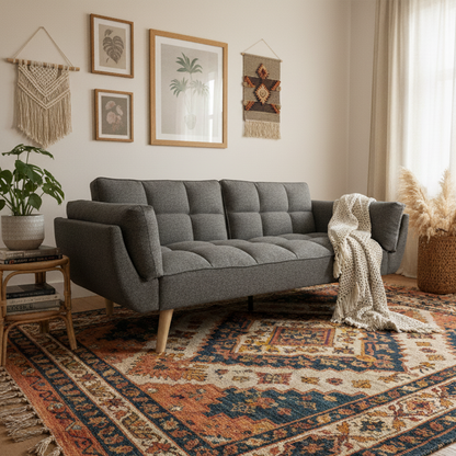 Sofá Cama 3 Cuerpos Buher Gris