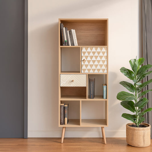 Biblioteca Bukler con Puerta y Cajón