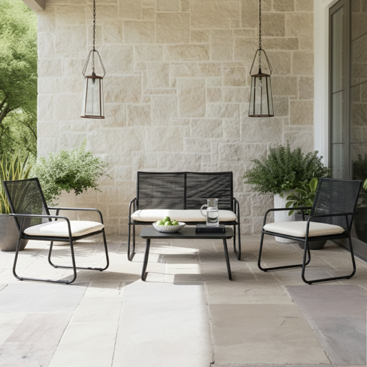 Set Exterior de Sillón Sillas y Mesa Ruko