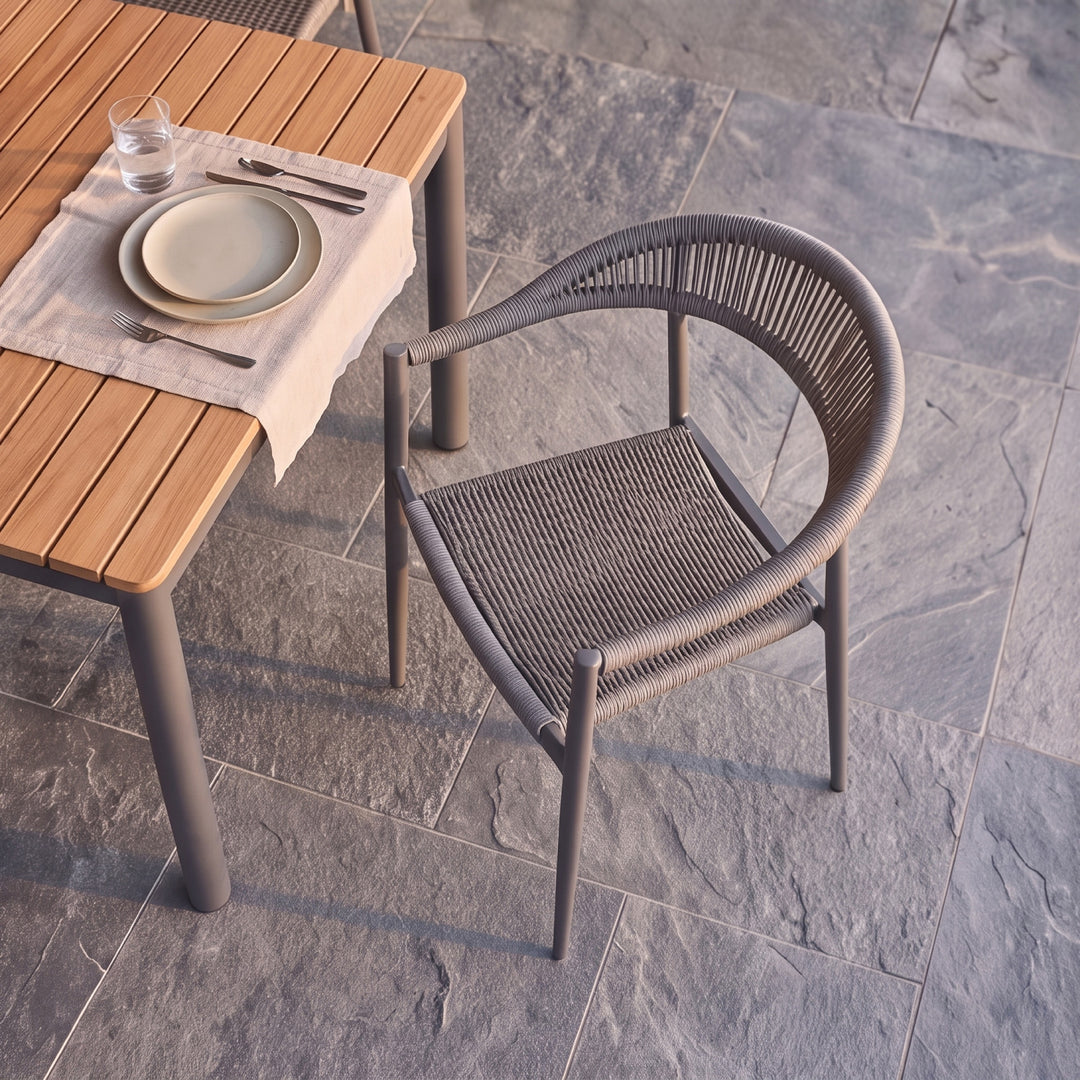 Silla de Exterior Malaki Gris