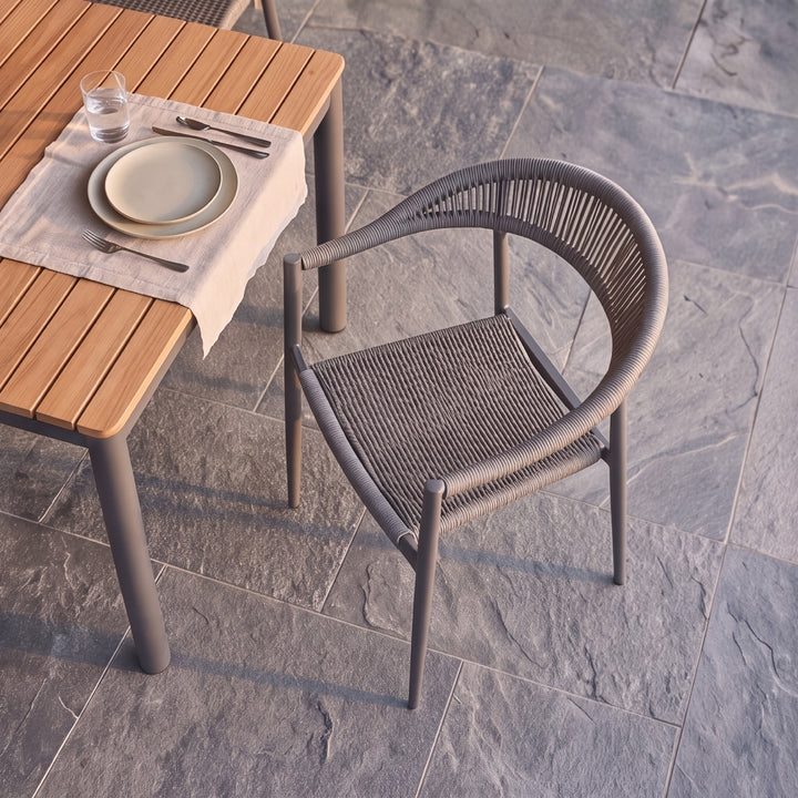 Silla de Exterior Malaki Gris