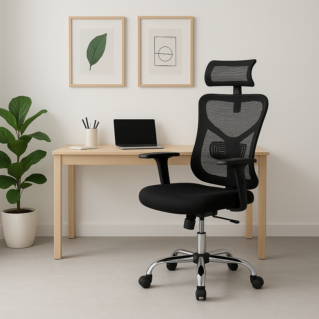 Silla de Escritorio Ergonómica Ankara Silver