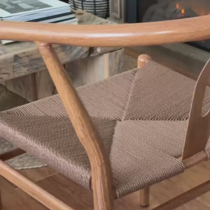 Set x2 Sillas de Comedor Makati Estilo Wishbone