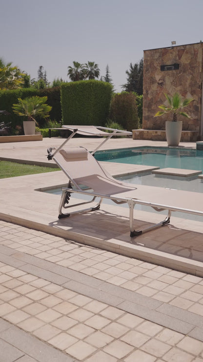 Reposera con Techo Areia