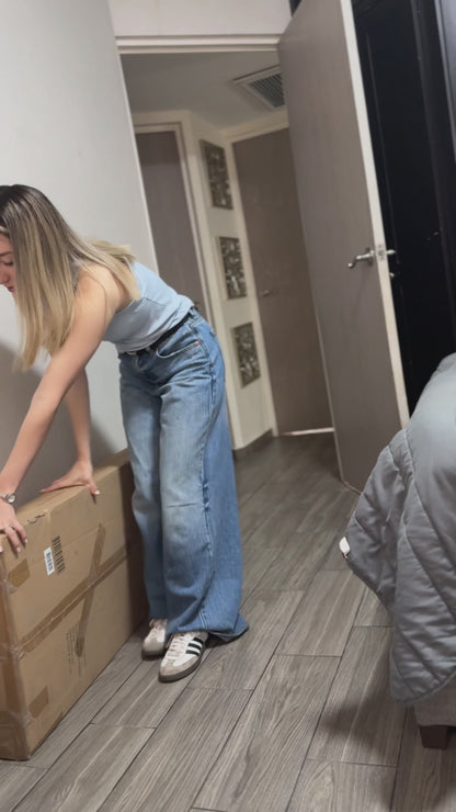 Escritorio con Biblioteca Blanco y Marrón Maple