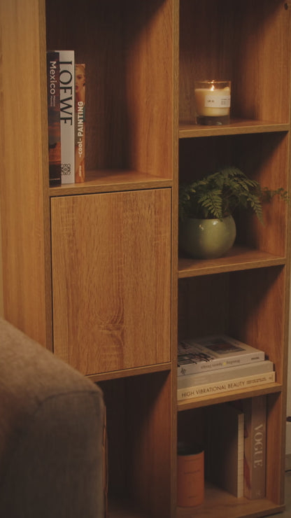 Biblioteca Estilo Madera Roble Tokio