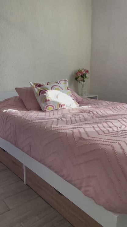 Cama de 2 Plazas Nórdica Con Cajones