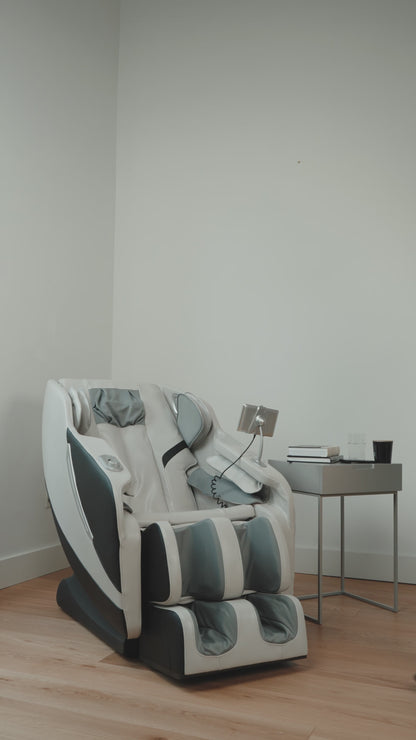 Sillón Masajeador Reclinable Zero Gravity Blanco